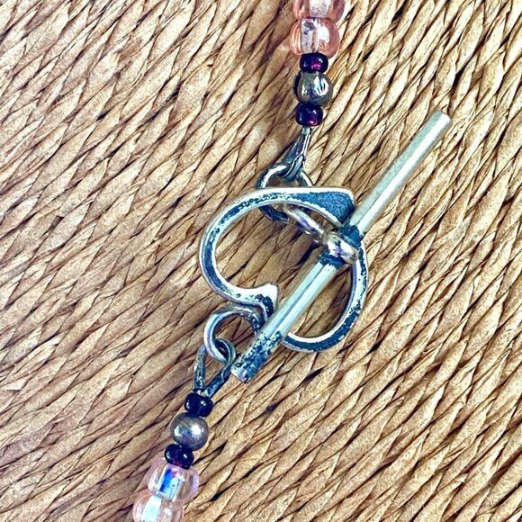 Amethyst And Rose Quartz 925 Leaf Handmade Necklace ⎜Silver Dawn Jewels OOAK - Picture 6 of 6